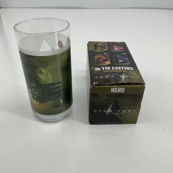 Star Trek Nero Collectible Glass 2008 Burger King Glass Collection - New In Box - Picture 2 of 3
